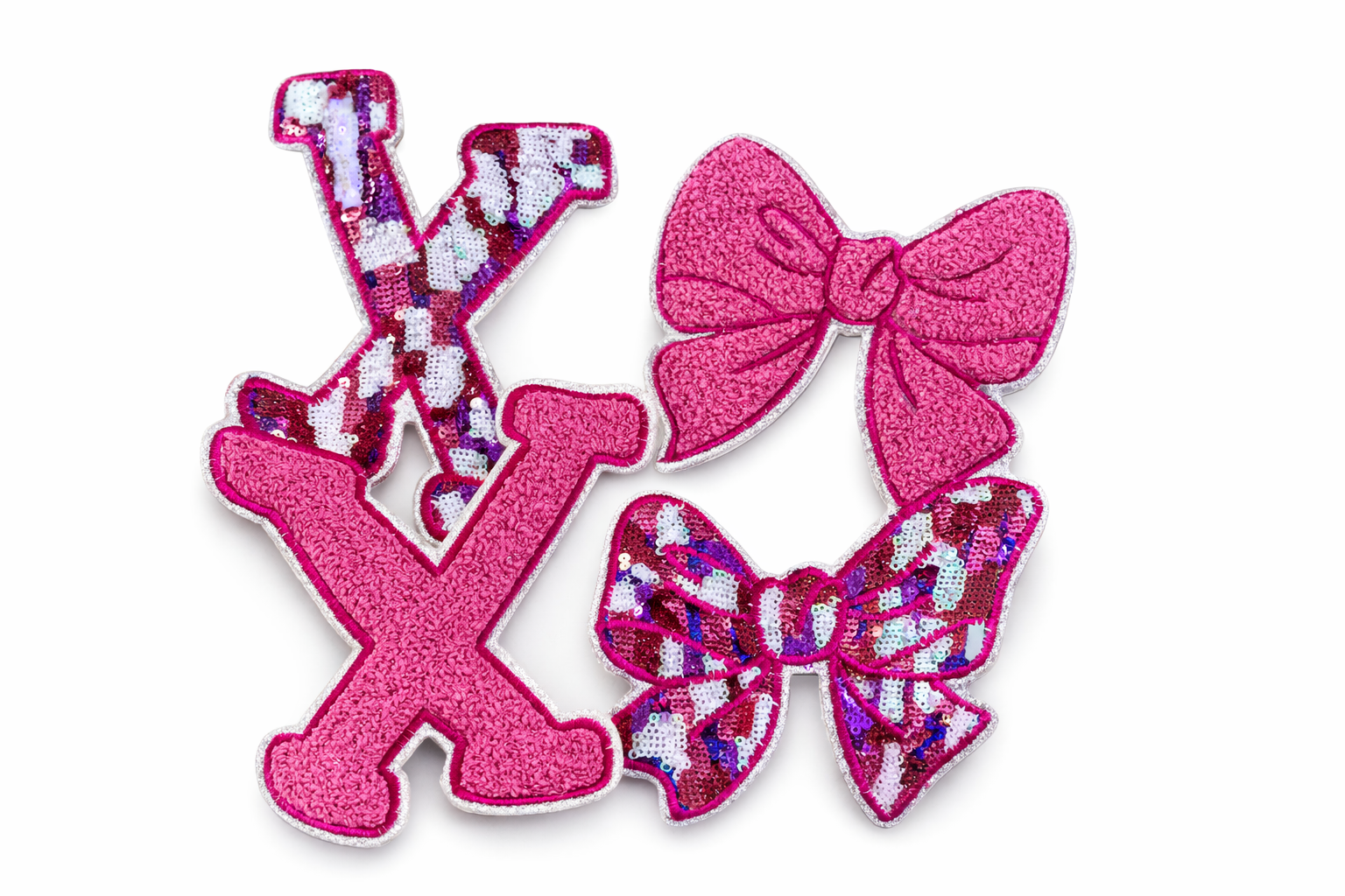 XOXO Ribbon - Sequin Patch