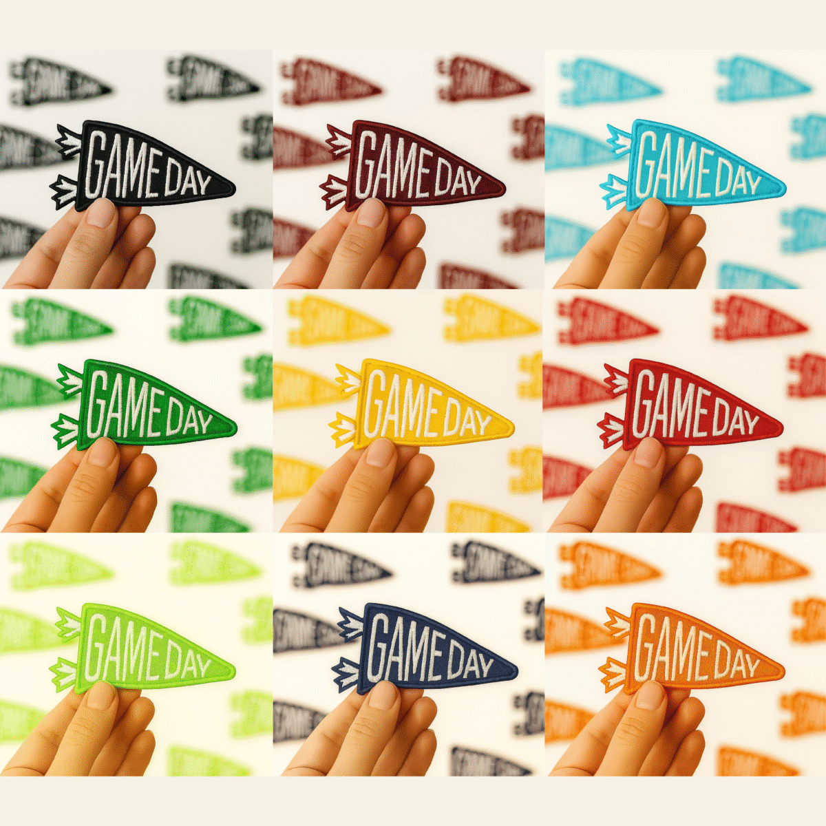 Gameday Pannent Embroidery Patches - Image 1